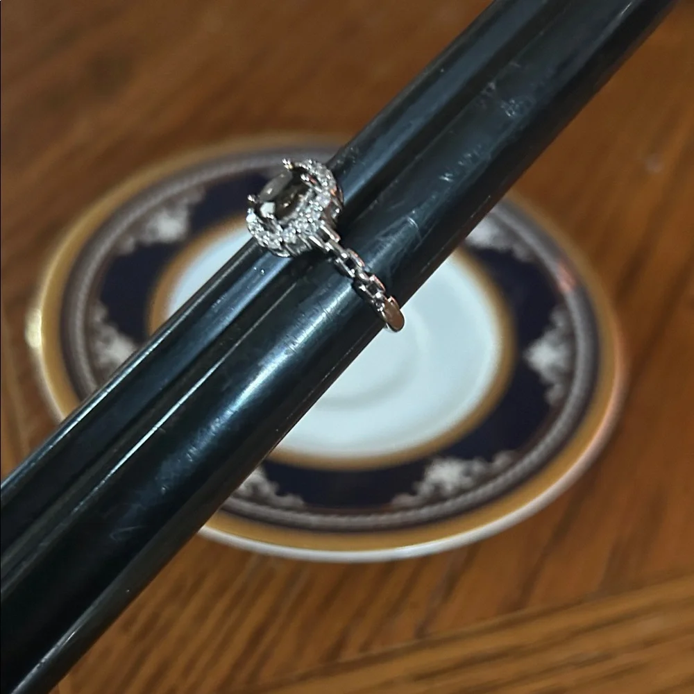 Sterling Silver and Smokey Topaz Ring